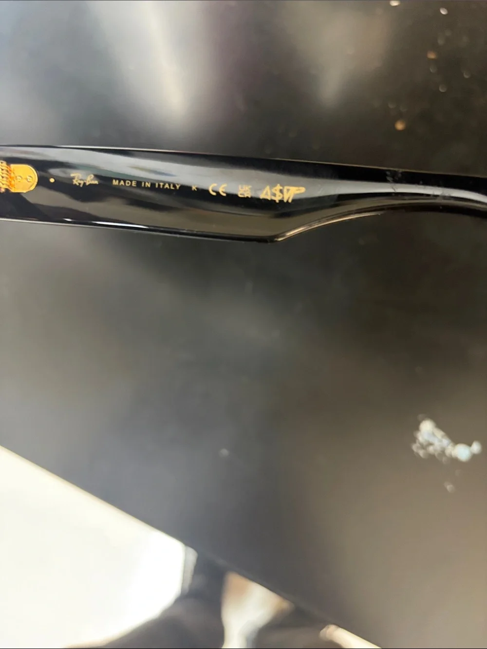 Ray-Ban Black & Gold Clubmaster Sunglasses for Men